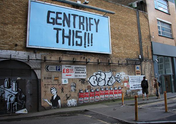 Image result for anti gentrification graffiti